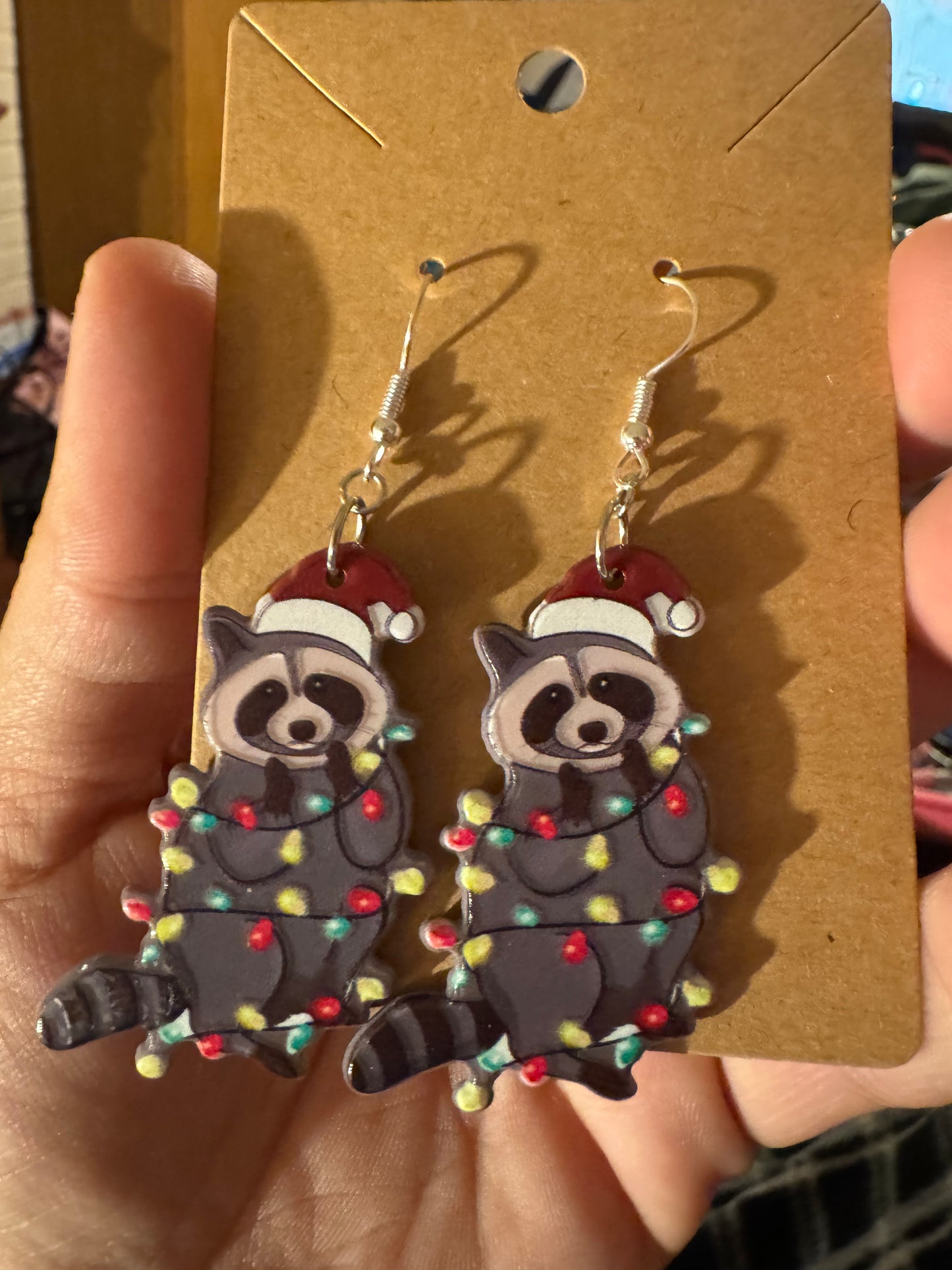 Festive trash pandas